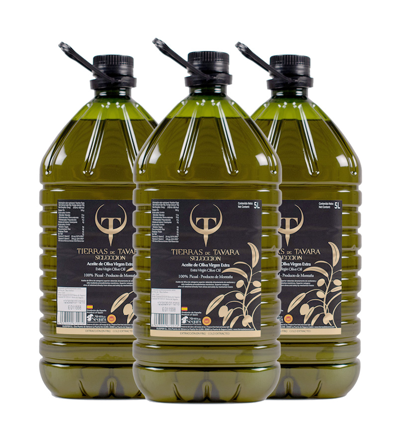 HUILE D'OLIVE EXTRA VIERGE 5L- PET - Huile d'Olive Vierge Extra